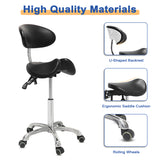 Split Seat Rolling Saddle Stool