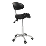 Split Seat Rolling Saddle Stool